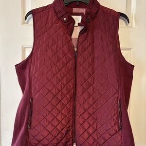 Market & Spruce Red Quilted Vest for Layering